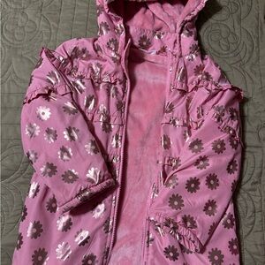 Penelope Mack Pink Floral Coat for Kids